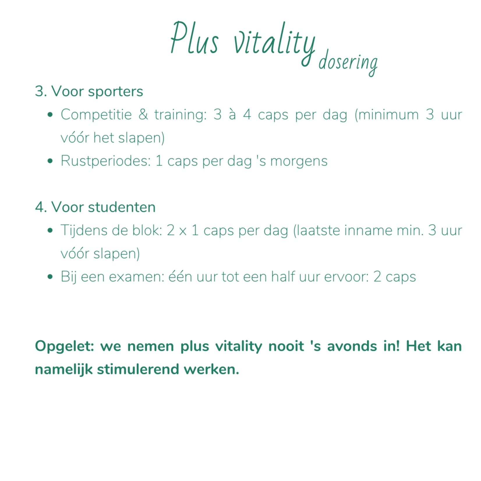 Vitamina Plus Vitality - herstelt de hormonale balans bij uitputting