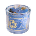 Knisperende kaars met citroengras en bergkristal - helderheid