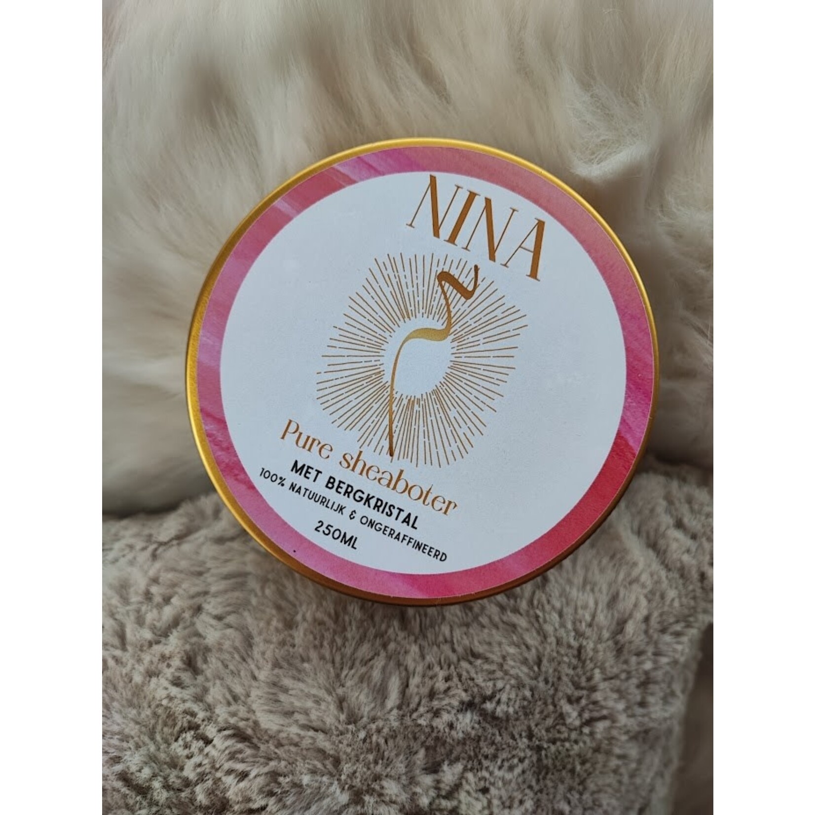 Sheaboter met bergkristal therapeutenformaat 250g