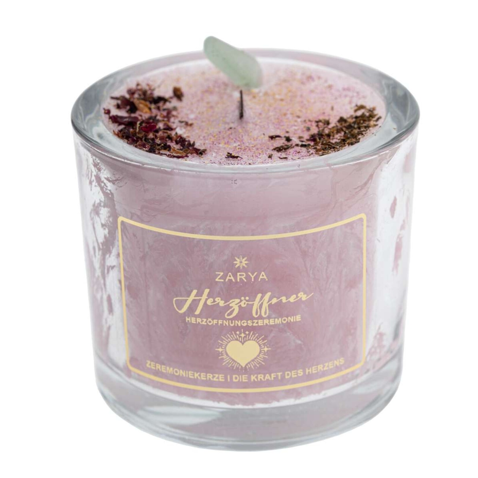 Hartopener - ceremoniële kaars met cacao en aventurijn