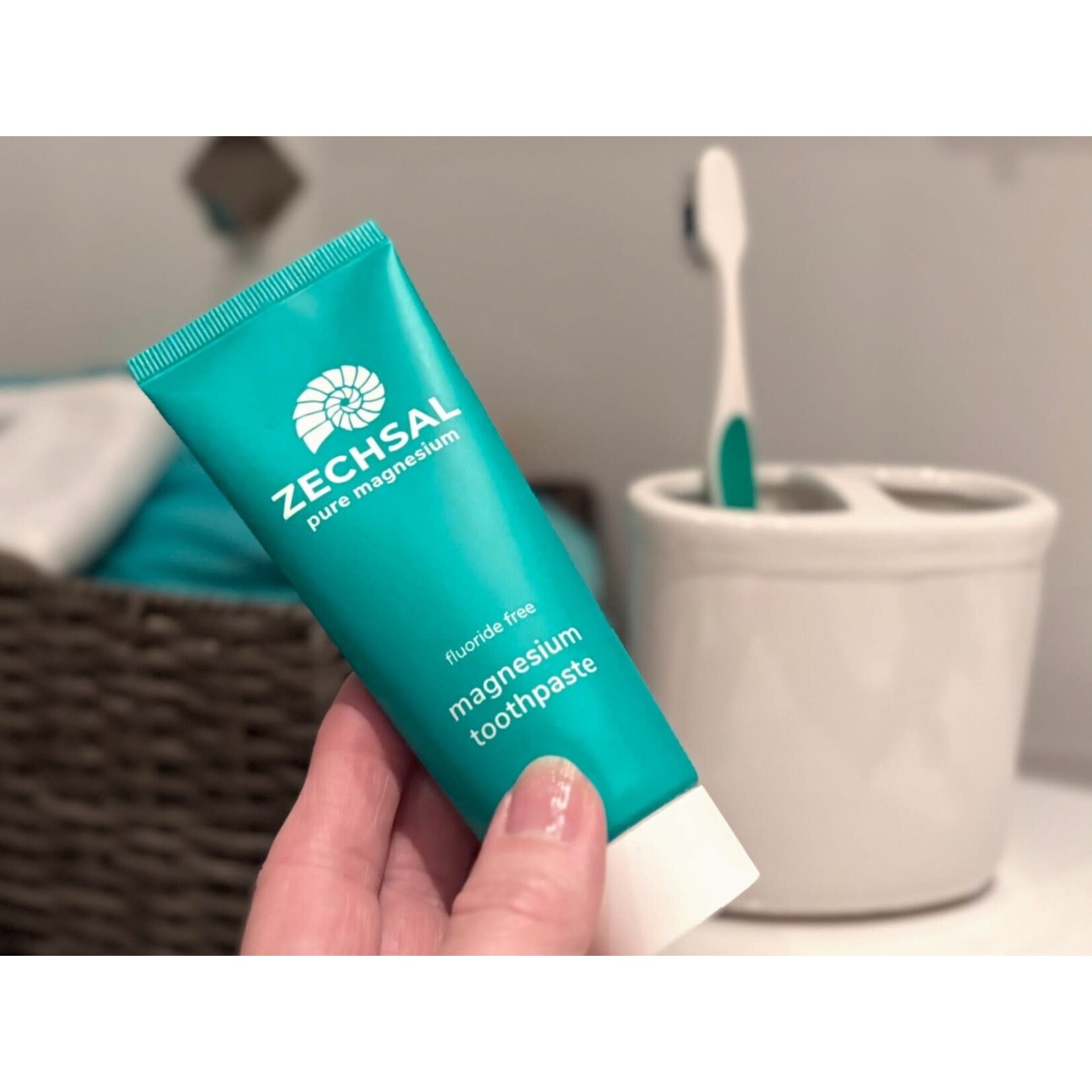 Magnesium tandpasta Zechsal - fris met munt, salie en eucalyptus -75ml