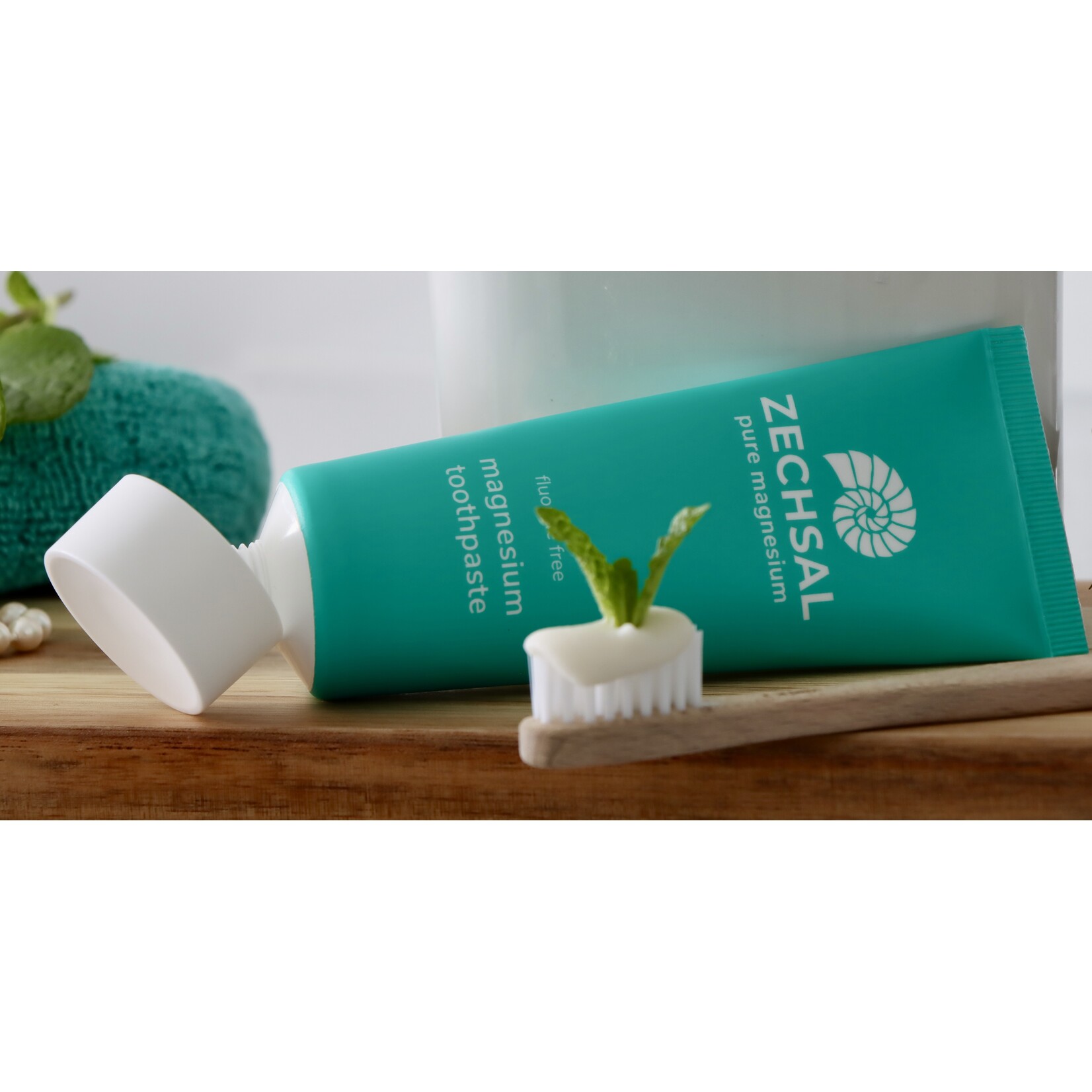 Magnesium tandpasta Zechsal - fris met munt, salie en eucalyptus -75ml