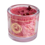 Knisperende kaars met cederhout - wortelchakra