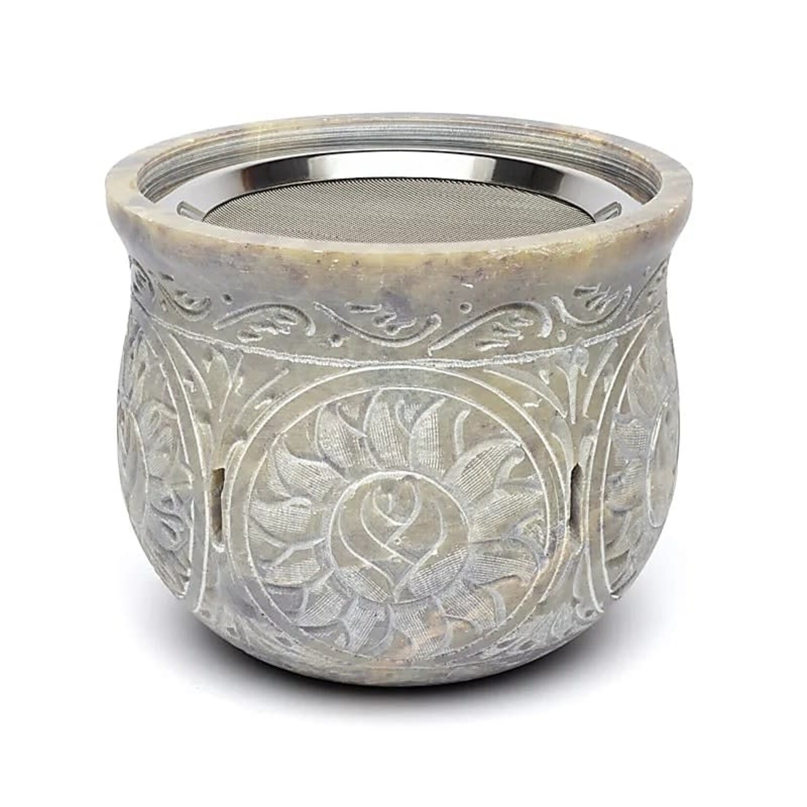 Olieverdamper uit zeepsteen - 1,5kg kanjer