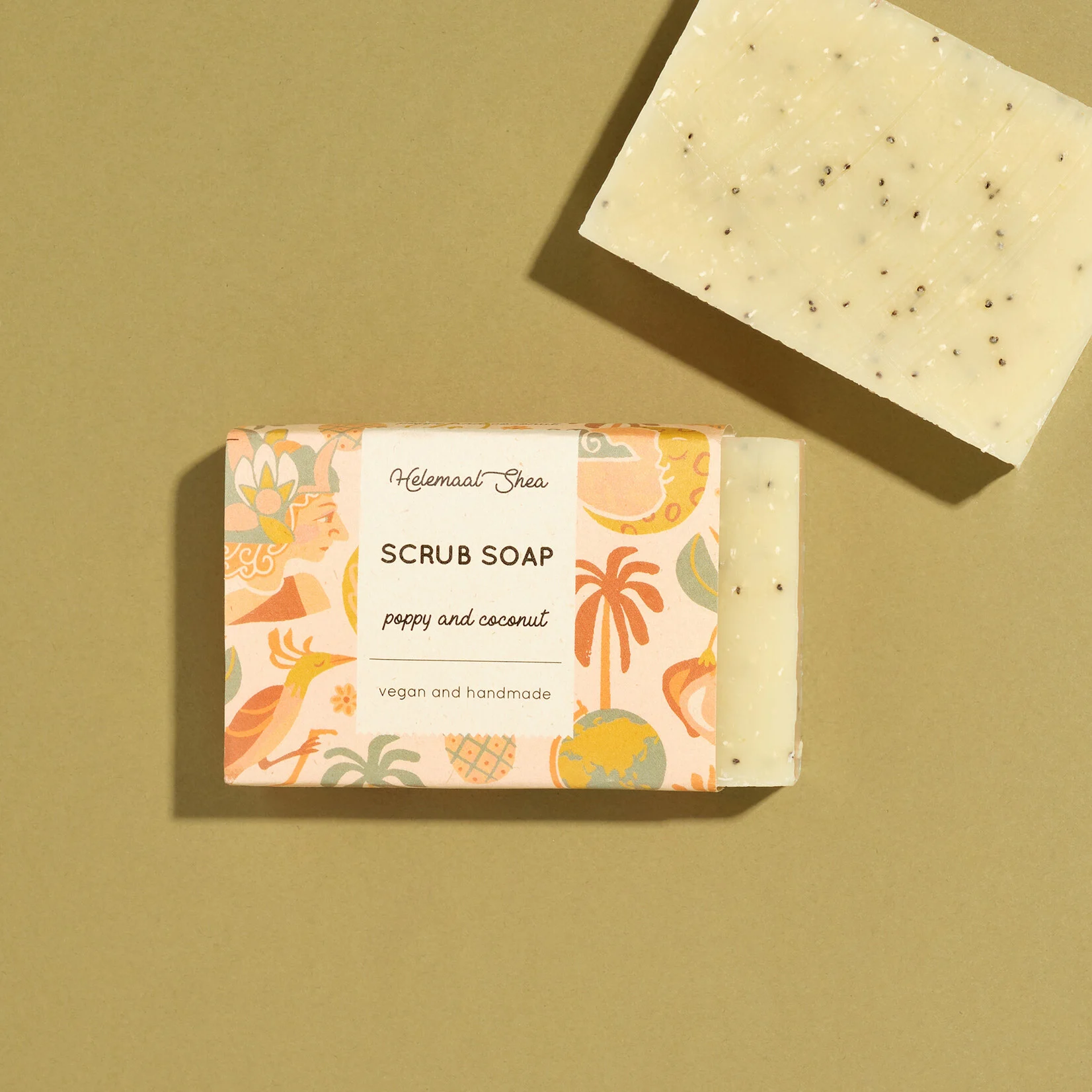 Poppy & coconut scrubzeep - zacht velletje!