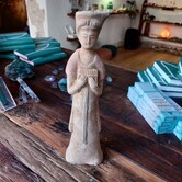 beeld shabti terracotta priesteres 32 panfluit