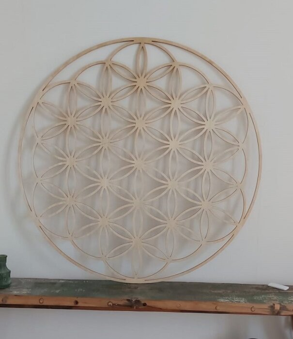 houten Flower of life 110 cm