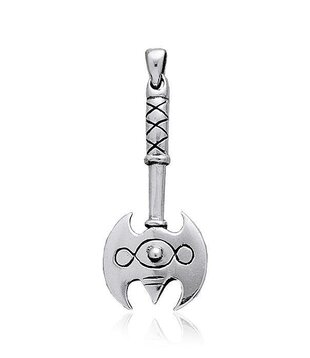 hanger battle-axe-silver-pendant