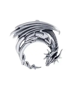 hanger The Mystical Dragon – Guardian of the Moon Sterling Silver