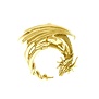 hanger Dragon Moon ~ Solid Gold Jewelry Pendant