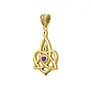 hanger Celtic Motherhood Triquetra or Trinity Heart 14K Solid Gold