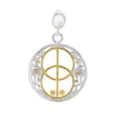 hanger Chalice Well Healing Spell Silver, Yellow Gold and Pink Gold