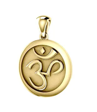 hanger Inner Peace: Om Meditation Solid Gold