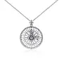 hanger Silver Compass Rose Pendant and Chain Set
