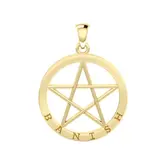 hanger Banish Pentagram Solid Gold