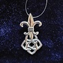 hanger peter stone Celtic Knotwork Fleur-de-Lis Sterling Silver
