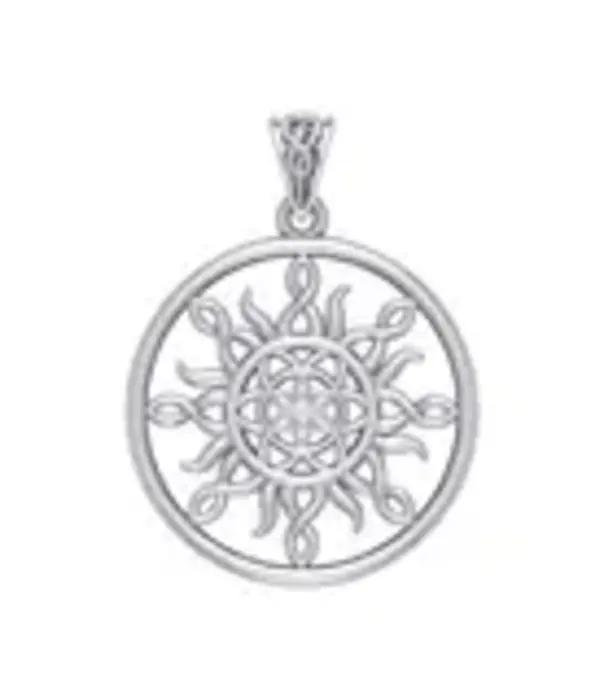 Peter Stone hanger peter stone The Sun and Flower of Life Silver