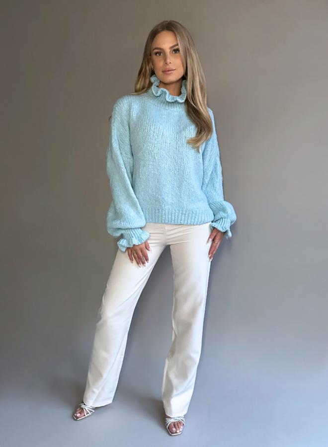 Ruffle Knit Sweater