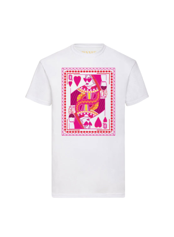 Pinned by K Queen Hearts Pink T-Shirt