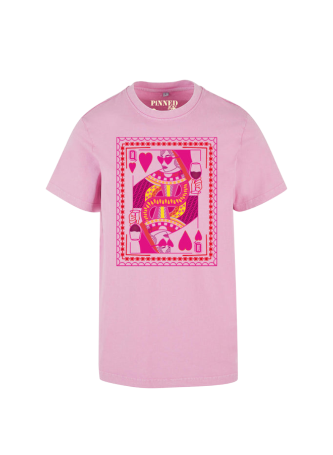 Pinned by K Queen Hearts Pink T-Shirt