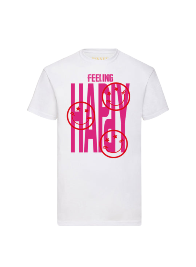 Pinned by K Feeling Happy Hot Pink T-Shirt