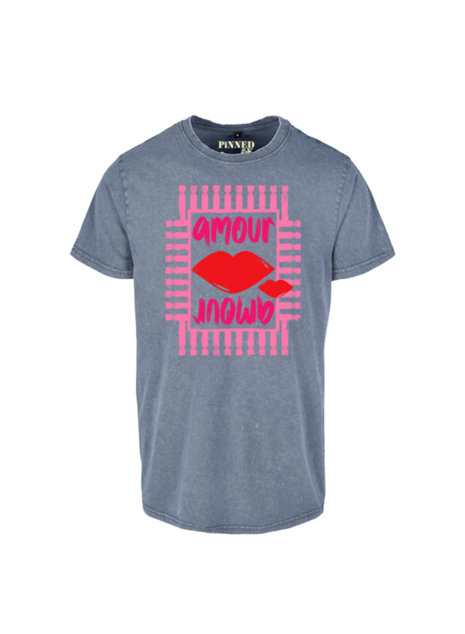 Pinned by K Washed Amour Amour Pink T-Shirt