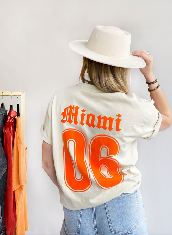 Pinned by K T-Shirt Orange Velvet Miami 06