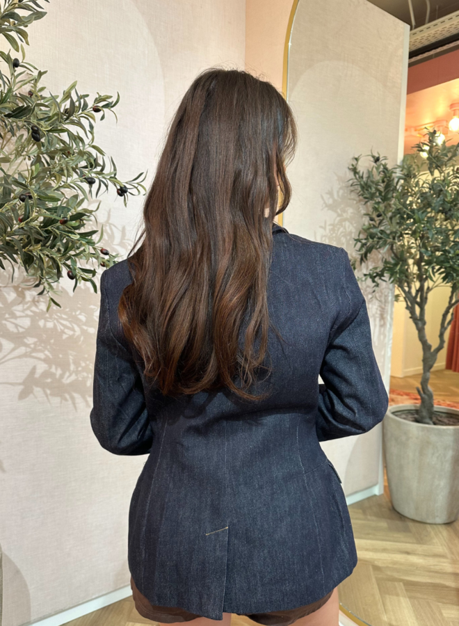 Denim Cinch Blazer