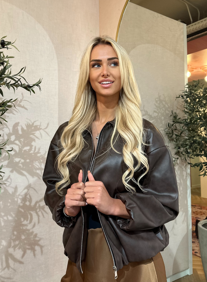 Levi Bomber Jacket - Dark Brown