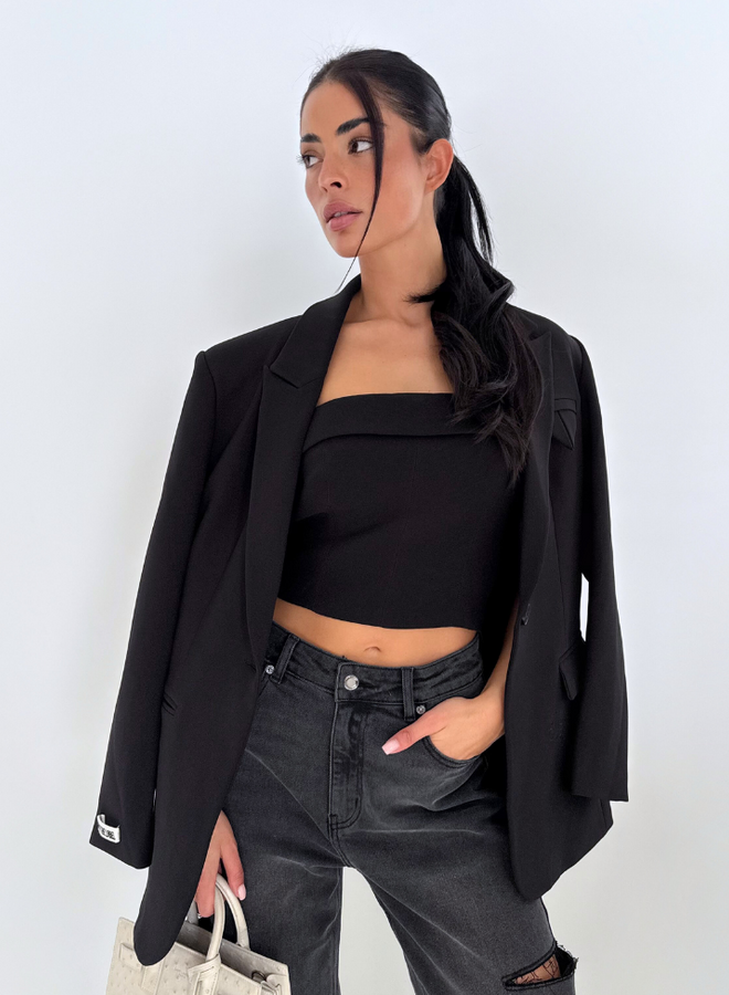 Novee Blazer - Deep Black