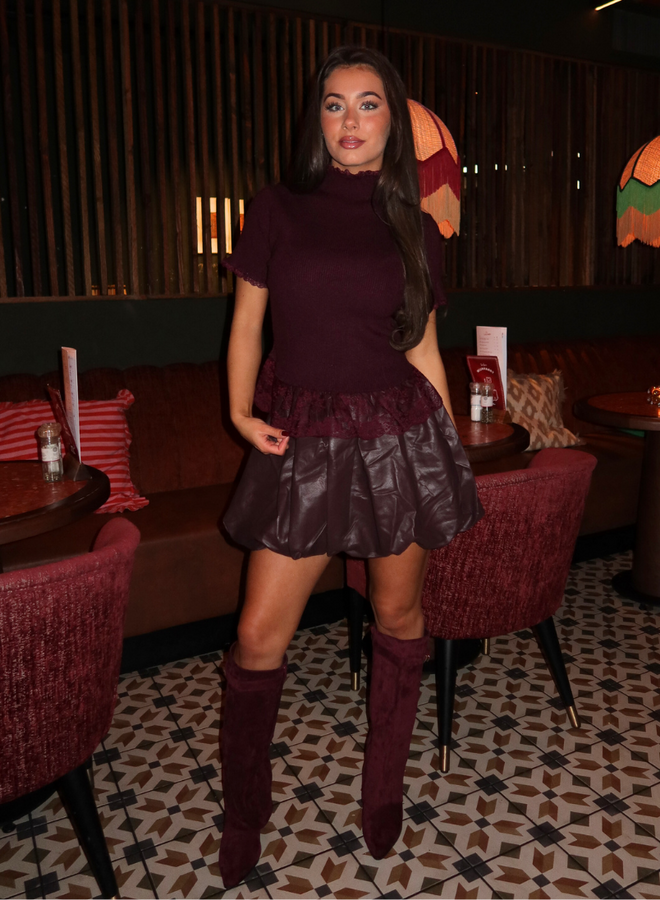Dakota Skirt - bordeaux