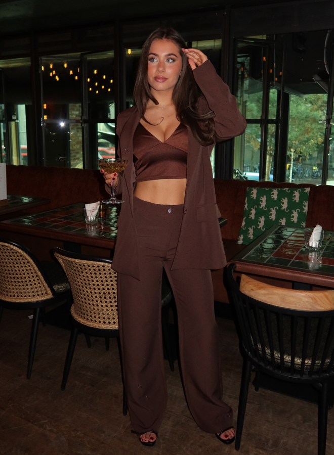 Chelsey Pantalon - bruin