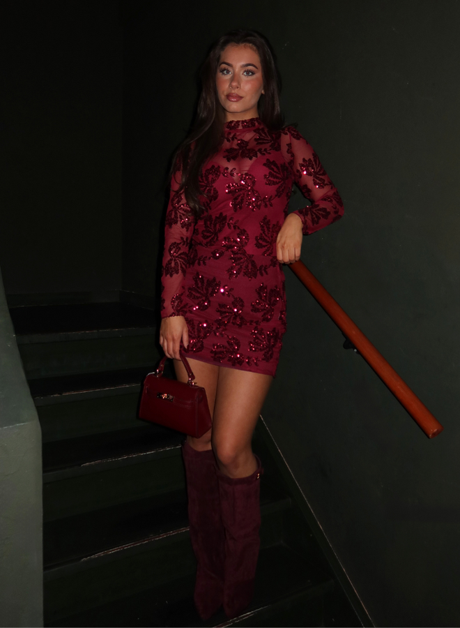 Starlit Top - Bordeaux