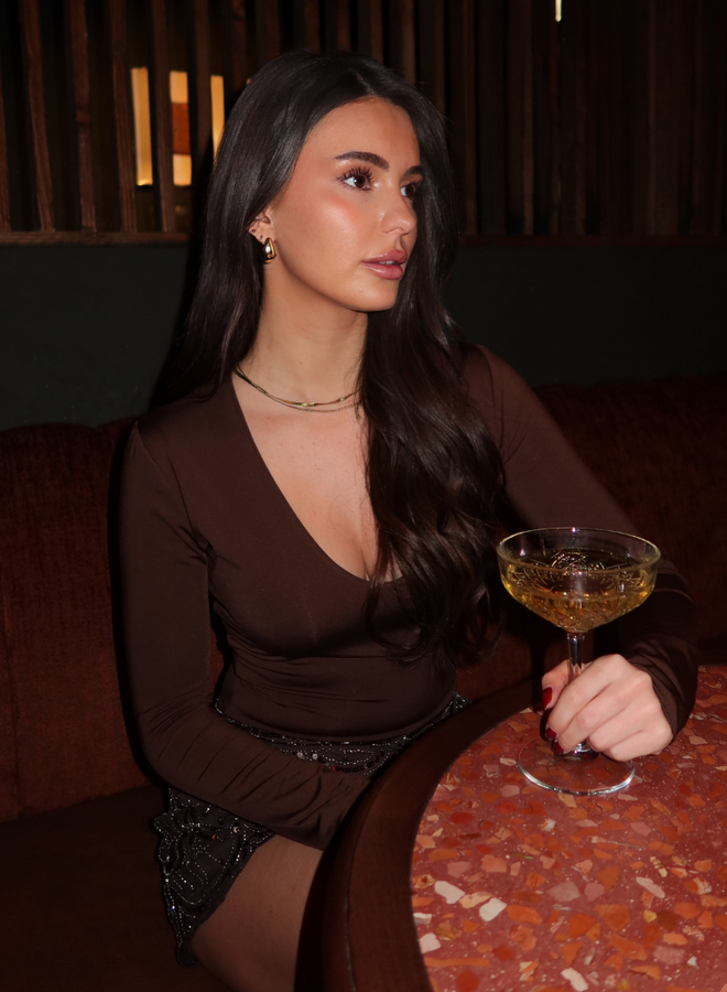 Chris V-Neck Body - Brown