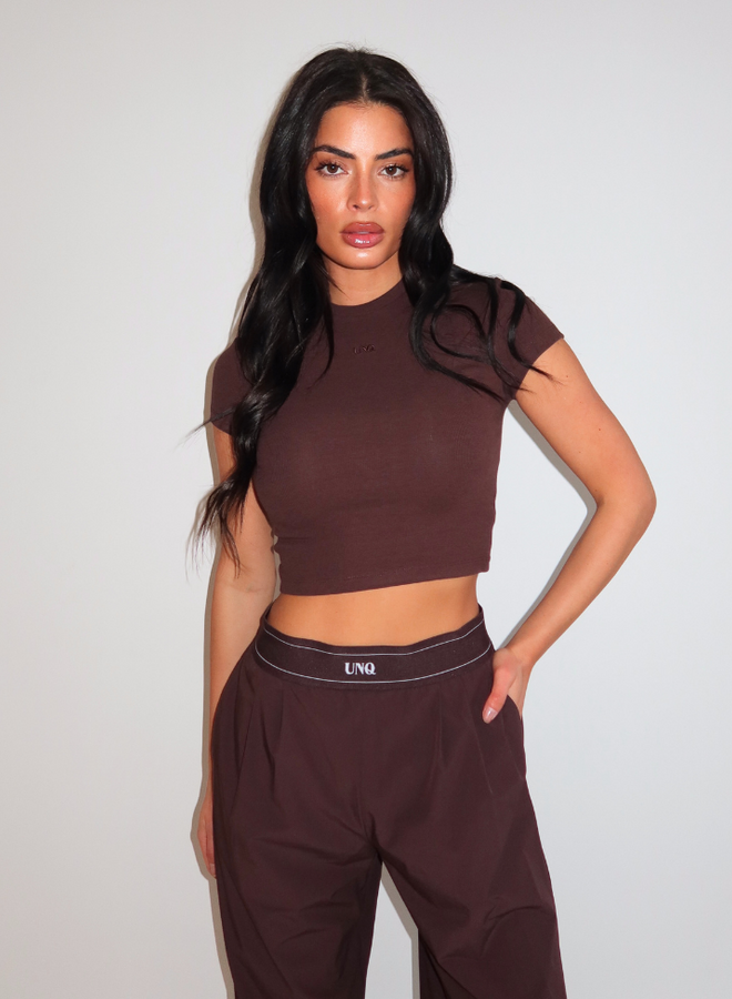 Gill Crop Tee - Cacao