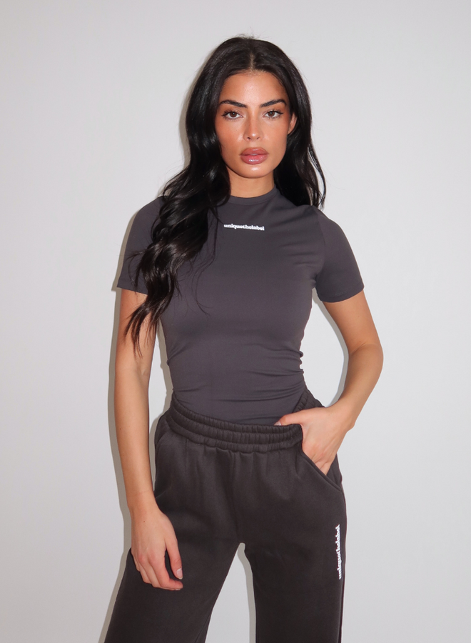 Robyn Short Sleeve - Charcoal