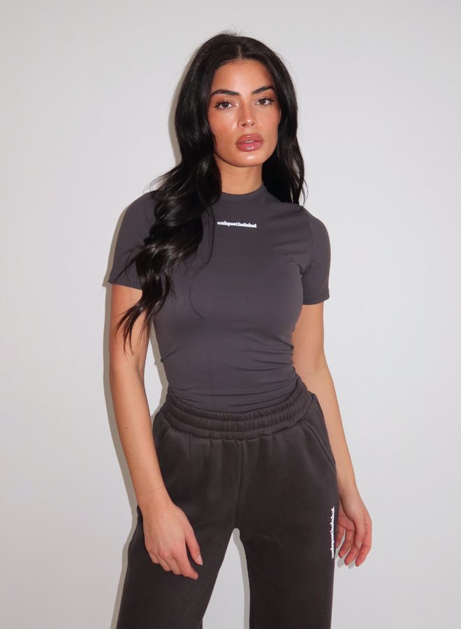 Robyn Short Sleeve - Charcoal