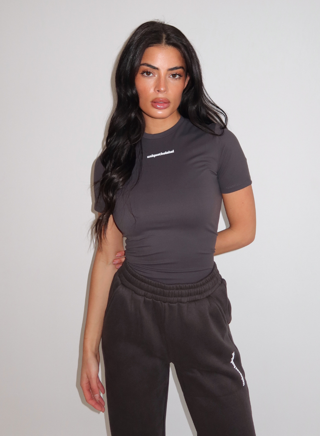 Robyn Short Sleeve - Charcoal
