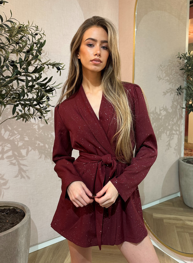 Sparkle Playsuit - Bordeaux