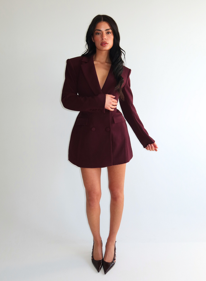 Katie Dress - Burgundy