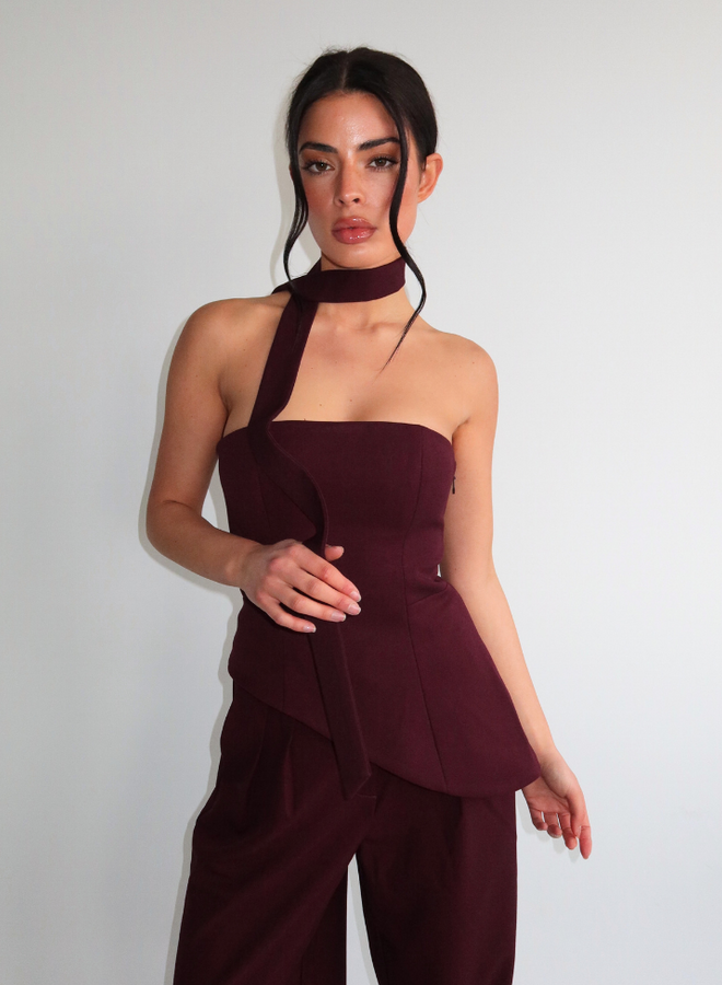 Liva Top - Burgundy