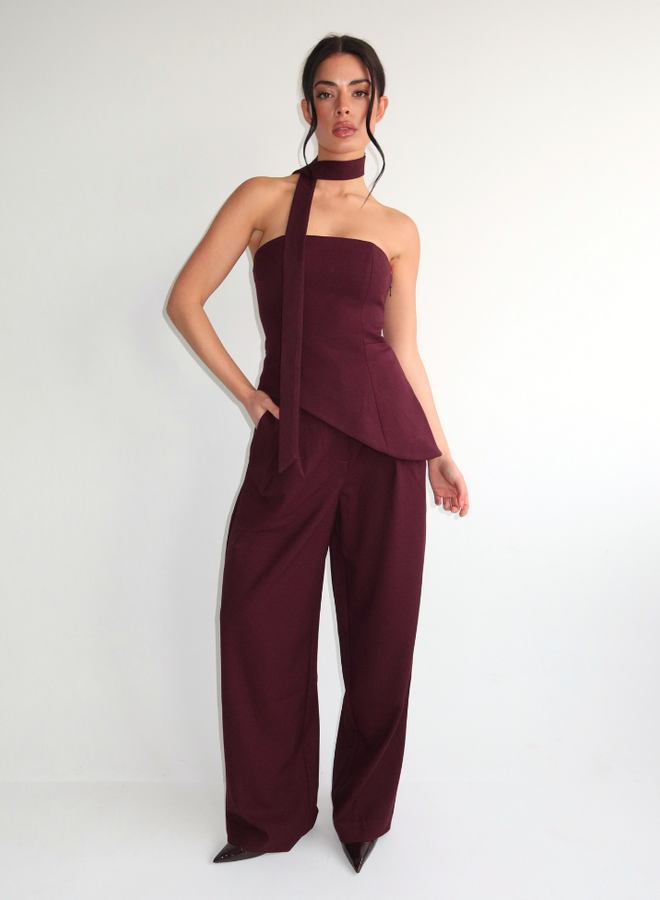 Liva Top - Burgundy