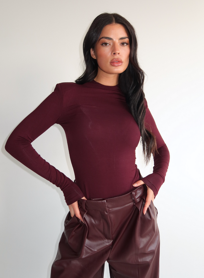 Isa Bodysuit - Burgundy