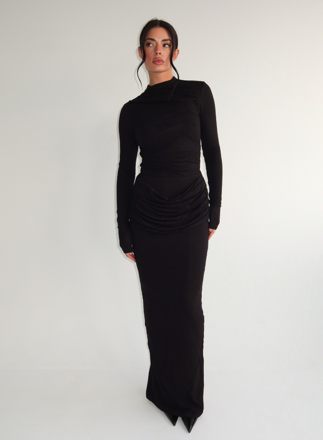 Eliza Long Skirt - Black