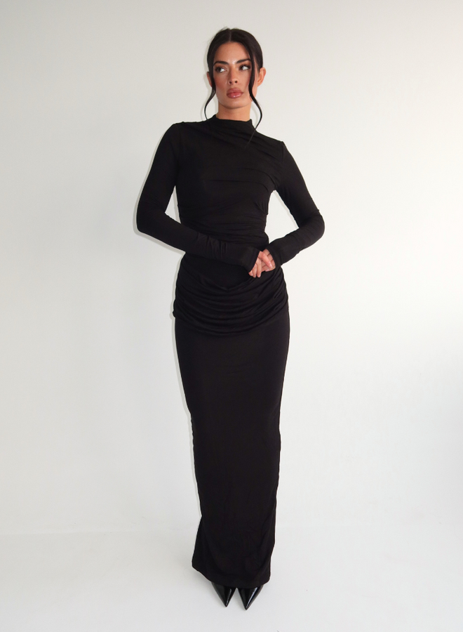 Eliza Long Skirt - Black