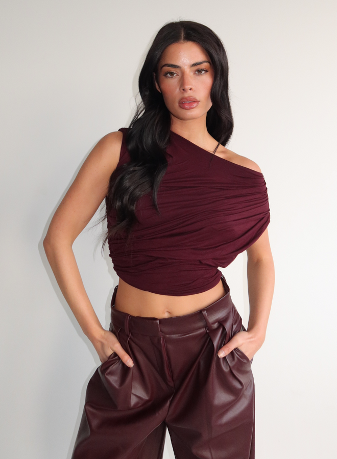 Mira Top - Burgundy