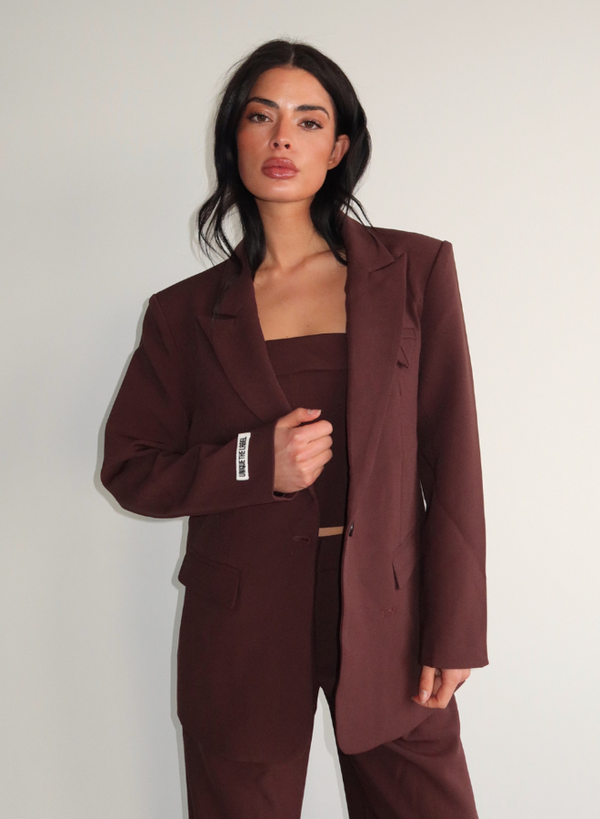 Novee Blazer - Chocolate