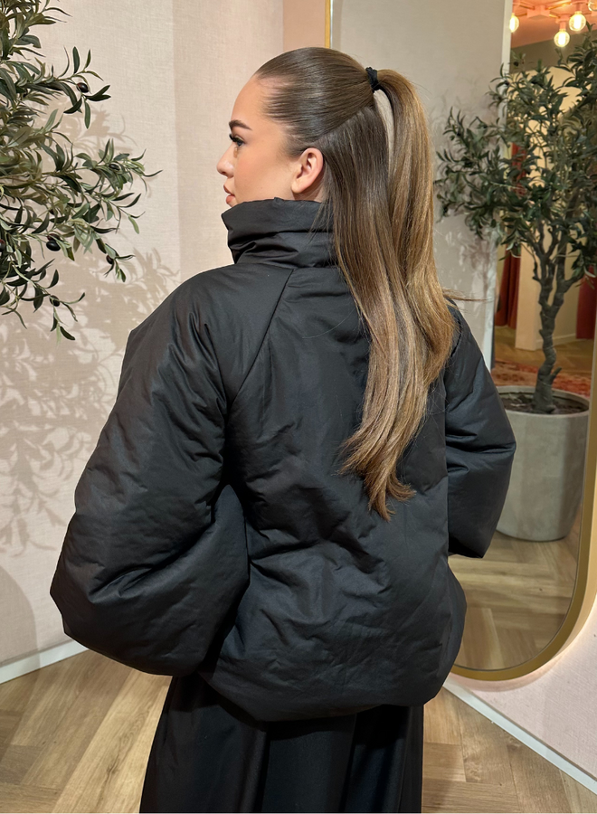 Balloon Puffer Jacket - Black