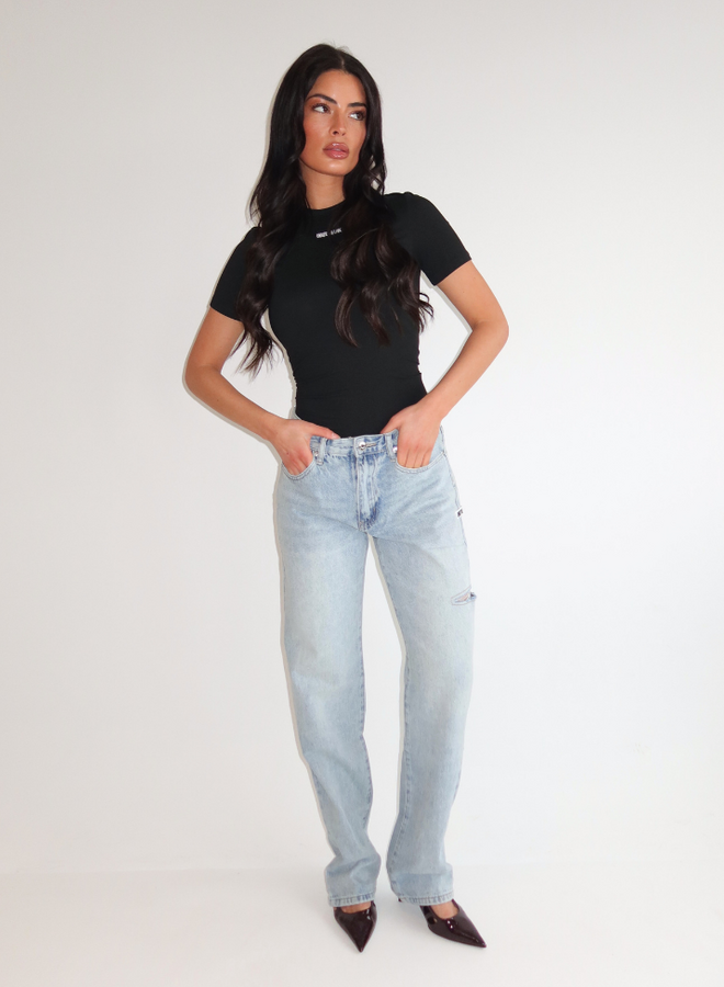 Jacky Short Sleeve - Black/Black