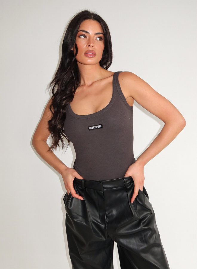 Jill Bodysuit - Charcoal